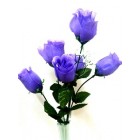 12 Purple Roses 2 Stems Silk Bud Roses Centerpiece Flower Wedding Flower Bouquets 